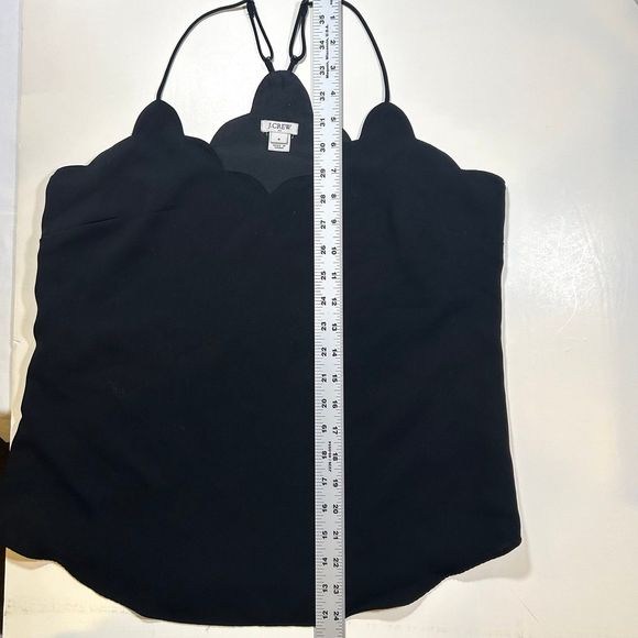 J Crew‎ Spaghetti Strap Tank Top Blouse Womens 6 Black - Picture 6 of 7